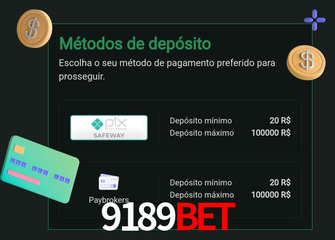 O cassino 9189bet oferece uma grande variedade de métodos de pagamento