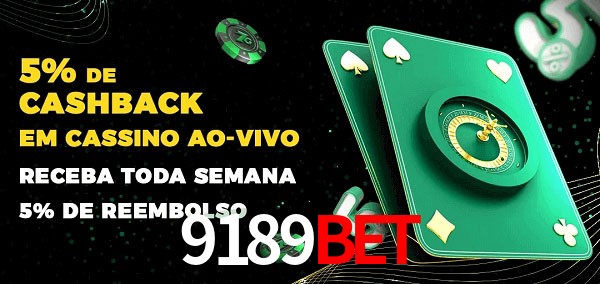 Promoções do cassino ao Vivo 9189bet